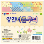 종이나라 2000 양면다른무늬 색종이 1봉 8색 30매 : 오피스존