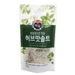 백설 답례품 대용량 고급 천연 물에 타먹는 소금 천일염 허브솔트 순한맛 100g 24개 : 건강산S