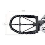 제타 레이싱 G4763 와이드 풋 페그 YZ250F 24, YZ450F 23, YZ450FX 앞뒤 너비 약 2.2인치(5 : 그로우메이트