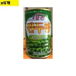 참존 농산물 반찬 캔따개 식당용 해외여행 캔 통조림 식재료 식자재 완두콩 400g 4개 : 건강산S