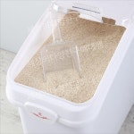 대용량 쌀통 밀가루 업소용 보관함 용기 대형 보관통 곡물 밀폐 쌀 F8890 슬라이딩 캡 : 세상의다양한구매대행여섯번째