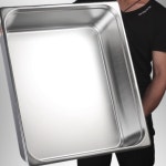 직사각형 대용량 스텐용기 대형 스테인레스 밧드 스텐통 업소용 주방 트레이 60x40cm : 이몰하우스