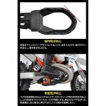 제타 레이싱 G5639 YZ 풋 페그, 블랙, 앞뒤 폭 2.4인치(60mm), 비대칭 디자인, 머드 드레인 강조, 고강도, : 그로우메이트