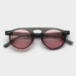 에나로이드 MOOLAH 스모크 남자 여자 뿔테 브라운 틴트 선글라스 : artsee