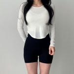 1+1 필라테스복 요가복 필라테스상의긴팔 필라테스커버업 : 하몽드