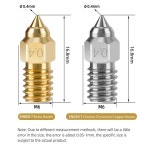 고온 핫엔드용 Ender 7 5 S1용 노즐 0.2 1.0mm 3D 프린터 부품 : 한백모터스