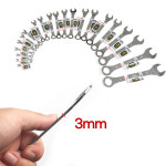 모드 극박 조합 렌치4mm S0287 미니 스패너 3mm 얇은 두께 콤비 스패렌치 : 다사와공구