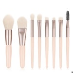 8 PCS 화장품 파운데이션 블러쉬 파우더 아이섀도 블렌딩 메이크업 브러쉬 소프트 푹신한 메이크업 브러쉬 뷰티 도구 : 루카스알파