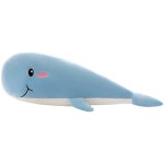 수줍은 고래인형 고래상어 쿠션 베개 안고자는 애착인형 파란 고래 50cm : ez컴퍼니