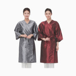 라인 자카드 차이나 그레이 미용실 손님 미용가운 : 슈퍼헤어몰