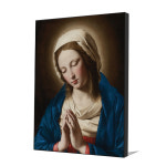 사소페라토 - 기도하시는 성모 마리아 Virgin at Prayer 406x508mm, 모던프레임 캔버스액자 : 더벨라-홈갤러리