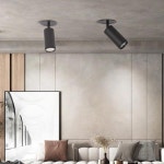 밝기 조절 내장형 COB 천장 LED 다운라이트 스포트라이트, AC85-265V 360 도 회전, 따뜻한 흰색 가정용 조명, 10w, 15w : 여신사스토어