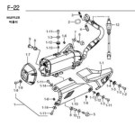 DNA 모터스 UHR125 머플러테일커버 14790H2D400H000 : 네모의 바이크부품