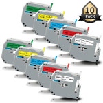 Topcolor-MK 라벨 테이프 10pk 12mm MK231 호환 Brother P 터치 메이커 PT65 90 : 한백모터스