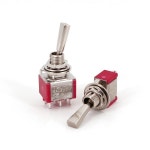 Salecom T80-T U/U2 시리즈 플랫 핸들 리모컨 미니 소형 토글 스위치 6.35mm 패널 마운트 5A 125VAC : 무 궁 화 상 점