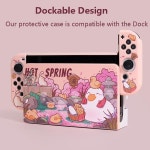 Dorable 만화 스위치 충전 도킹 스테이션 커버 케이스 닌텐도 OLED TV 스탠드 하드 PC 보호 : 대유산업