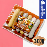 [분이네] 사조오양 도이치 모듬소시지 (390gX30개) 캠핑 바베큐 안주용 소시지 구이 : 분이네푸드