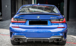 BMW G20 G21전용 APM 340 / 쿼드팁 전용 드라이카본 디퓨져 : 알에이치 파츠