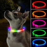 Led 개 목걸이 빛나는 Usb 고양이 3 모드, 빛 손실 방지 애완 동물 강아지 액세서리 : 카르디마트