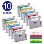 InkExpress 브라더 MK 231 테이프 블랙 온 화이트 라벨 P 터치 프린터 PT-80 10PK 12mm : 한백모터스