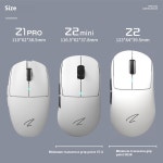 Zaopin Z2 미니 맥스 무선 마우스 블루투스 트라이 모드 경량 인체 공학적 저지연 커스텀 게이밍 4k Paw3395 : 한백모터스