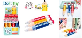 대빵귀요미연필 짜리몽땅연필 빅사이즈 대빵HB연필 대형 연필 공예 펜 나무 자이언트펜 20Cm : 세모놀이터