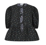 가니 코튼 포플린 리본 블라우스 플로럴 멀티 F9449 : 런던모드