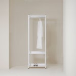 아이언 시스템행거 철제 고정식행거 조립식옷장 400 1단 : 온월가구