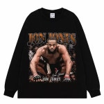 존존스 티셔츠 Jon Jones UFC MMA 격투기 복싱 챔피언 파이터 굿즈 티셔츠 : 홀오브페임
