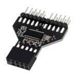마더보드 USB 허브 1-2 2.0 커넥터 9 핀 변환 RGB 램프 선풍기 : 한백모터스