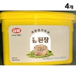 삼화 만능 집 찌개용 전통 업소용 식당 시골 재래 된장 저온장기숙성 콩된장 3kg 4개 : 위시몰S
