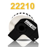 1롤 DK-22210 열 라벨 29mm  30.48m 연속 길이 백서 테이프 DK Brother QL 프린터와 호환 가능 : 한백모터스