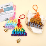 토단 알록달록 양말목 동종 걸이 만들기 1인세트 DIY 업사이클링공예 벽걸이 인테리어소품 : 오피스스쿨