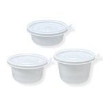 원형 죽반찬용기 EH 125파이 PP 소 250ml 600개입 뚜껑포함 : 은호팩