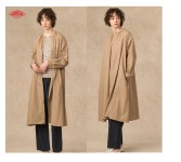 단톤 여성 브로드클로스 개더 긴팔 셔츠 A라인 포켓 드레스 베이지 네이비 2컬러 DT-G0092 HTC : 직구시티몰