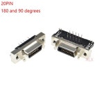 2pcs MDR 서보 드라이버 SCSI 커넥터 hp호환CN 슬롯  14/20/26/36/50 핀 여성 플매트 카펫 러그 180 90도 직각 구멍 pcb : 무 궁 화 상 점