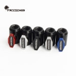 FREEZEMOD 블랙 메탈 PC 수냉 밸브 FM-YGNSB 듀얼 내부 G1/4 차단 피팅 액체 시스템 : 한백모터스