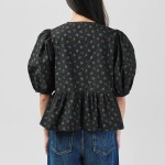 가니 코튼 포플린 리본 블라우스 플로럴 멀티 F9449 : 런던모드