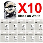10PK SS6KW LK-2WBN 라벨 6mm 호환 엡손 테이프 엡손/Kingjim LW-300 메이커 : 한백모터스