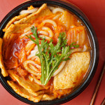 팜 얼큰한 김치 어묵 우동 448g 1인분 김치우동 : 팜 공식몰