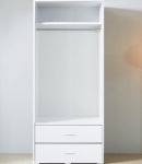 H4413 서랍 슬라이드 도어형 옷장 800 원룸 장롱 수납옷장 이케아 : 깔꾸미프렌즈