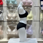 휠라언더웨어 여성 에센셜 베이직 와이어 브라팬티세트 BAHDRH1643FBLK : NC수원터미널 휠라언더웨어