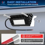 MICTUNING RV LED 차양 현관 조명 방수 벽 비상 가로등 파티오 보안등 캐러밴 캠핑 트레일러용 2 개 : 루카스알파