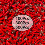 고추 합금 에나멜 참, 대량 , 팔찌 귀걸이 목걸이 쥬얼리 제작용 칠리 펜던트, 100 개, 300 500 : 난쟁이 24