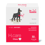 닥터웰릿 하트 에이치케어 강아지 심장 면역 영양간식 훈련용 노즈워크 져키 32개입, 1개 : 닥터웰릿
