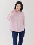 지센 [25SS] 여성 스트라이프 셔츠 남방 블라우스 LCWSP224 BL RE 2COLOR : 지센 영등점