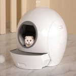 하이 퀄리티 소형 고양이 변기, WIFI 듀얼 버전 폐쇄, 현대 지능형 스마트 자동 청소 상자 : 김쁘디몰