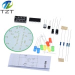 다채로운 전자 DIY TZT 조명 LED 키트 학생 제어 CD4017 회전 예비 실험실 : 공구철물
