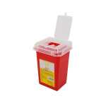 8-7221-41 주사바늘 폐기용 박스 빨강색 1L 122x104x165mm : 라보텍