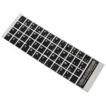 흰색 글자 Azerty 키보드 스티커 커버 블랙 노트북 PC Black and white : 분당플렉스27